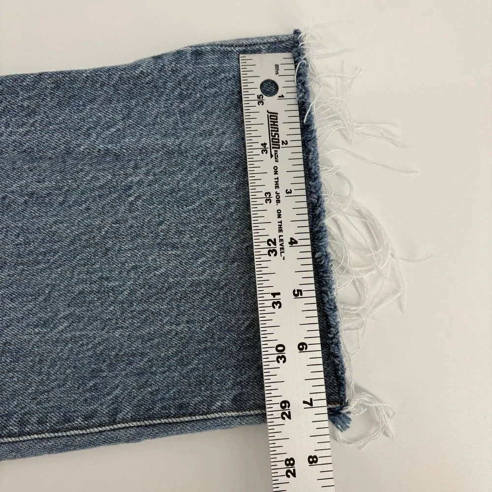 Express Women Straight‎ Ankle High Rise Stretch Jeans Light Wash Size 8R
